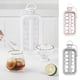 thumbnail image 5 of Molde para bolas de hielo 2 en 1 Molde para fabricar cubitos de hielo para botellas de agua Molde para hacer bolas con tapa a prueba de fugas, blanco transparente Advancent HA005102-03B, 5 of 6