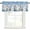 Blue White, variant on Blue Ombre Butterfly Rod Pocket Curtain Valance, Pastoral Farmhouse Butterflies Farmhouse Window Valance for Living Room, Bedroom, Kitchen 60"W x 18"L