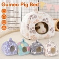 thumbnail image 4 of Multi‑Color Multi‑Size Semi‑Closed Cotton Small‑Pet House, Yurt‑Style Hanging Hideaway For Dwarf Hamsters Guinea Pigs Cage Interior Use, 4 of 10
