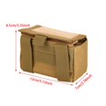thumbnail image 5 of ATTOE Nylon Ammo 15 Shells Reload Magazine Cartridge Pouch Storage Bag Holder Accessory (Khaki)-3825, 5 of 5
