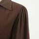 thumbnail image 3 of Camisas De Sport Para Hombre Camisa de manga larga con solapa de color sólido informal retro cómoda holgada para hombre (Brown, XL), 3 of 7
