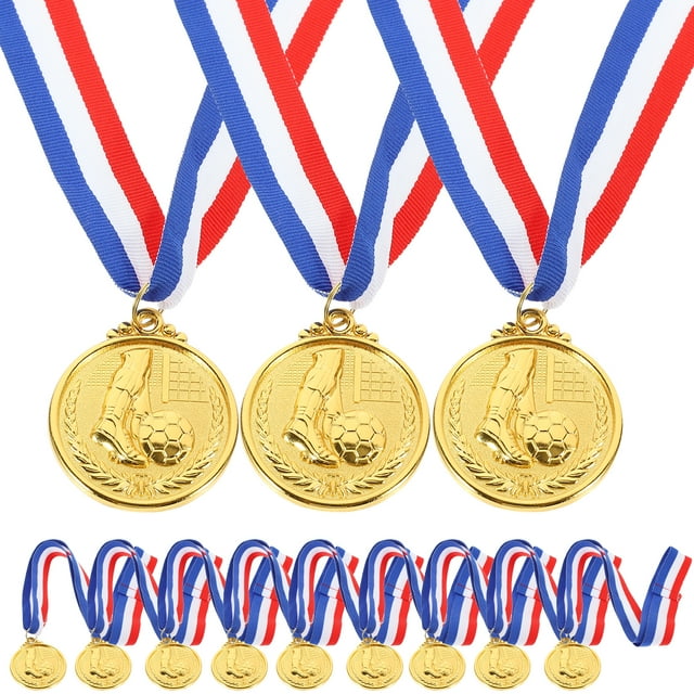 ColoMX Medallas de fútbol de 12 PCS Medallas decorativas de fútbol medallas creativas de juego de fútbol