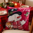 thumbnail image 1 of Funda de cojín navideño, decoración navideña con diseño multicolor, funda de cojines de lino suave para sofá y decoración del hogar, 45x45 cm, acento alegre para celebraciones invernales, 1 of 6