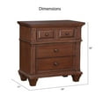 thumbnail image 2 of American Woodcrafters Sedona Cherry Finished Wood 3-Drawer Nightstand, 2 of 3