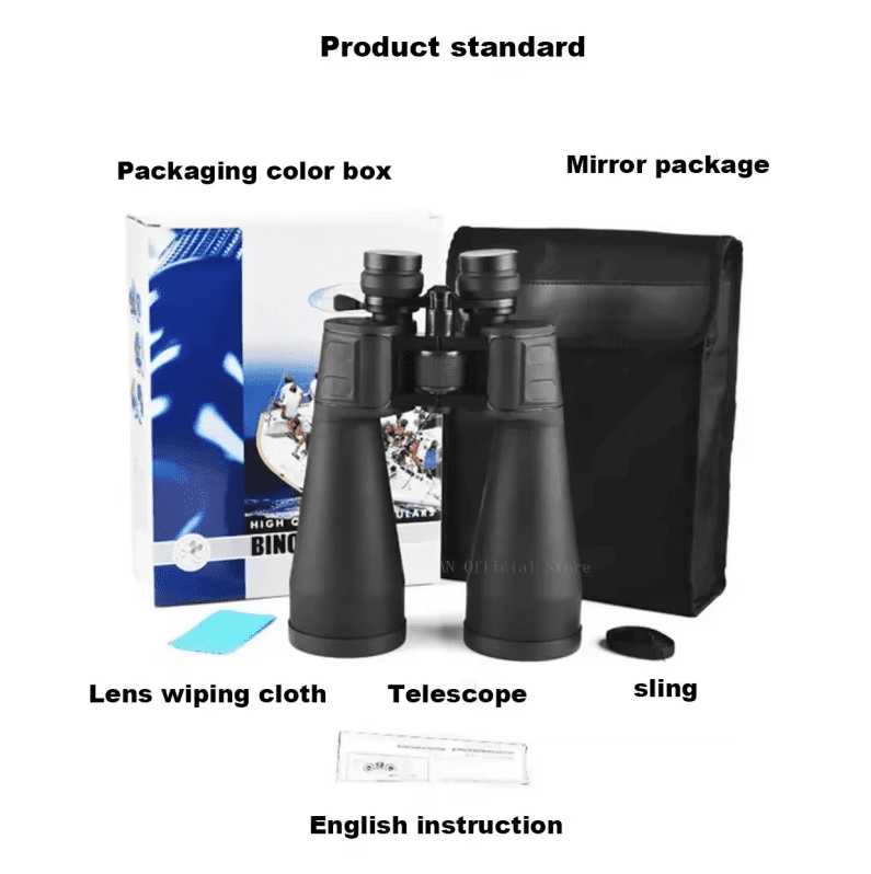 20-180x100 HD Zoom Binoculars High Magnification Wide-angle Long Range Zoom Hunting Astronomical Telescope