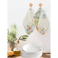 thumbnail image 2 of Easter Kitchen Dish Towels for Drying Dishes Set of 3, Spring Colorful Eggs Eucalyptus Leaves Floral Waffle Weave Microfiber Hand Tea Bathroom Towels Quick Dry & Absorbent Towel 12x12, 2 of 7