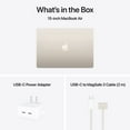 thumbnail image 4 of Boîte Ouverte - Apple MacBook Air avec Touch ID (2025) Portable 15,3 Pouces - Starlight (Apple M4 / 16 Go RAM / 256 Go SSD / MacOS), 4 of 4