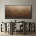 thumbnail image 6 of Large Framed Canvas Print Minimalist Abstract Wall Art with Warm Brown OmbreWall Art Decorative Ready to Hang Painting for Living room Bedroom 60x30 inches Black Frame, 6 of 9