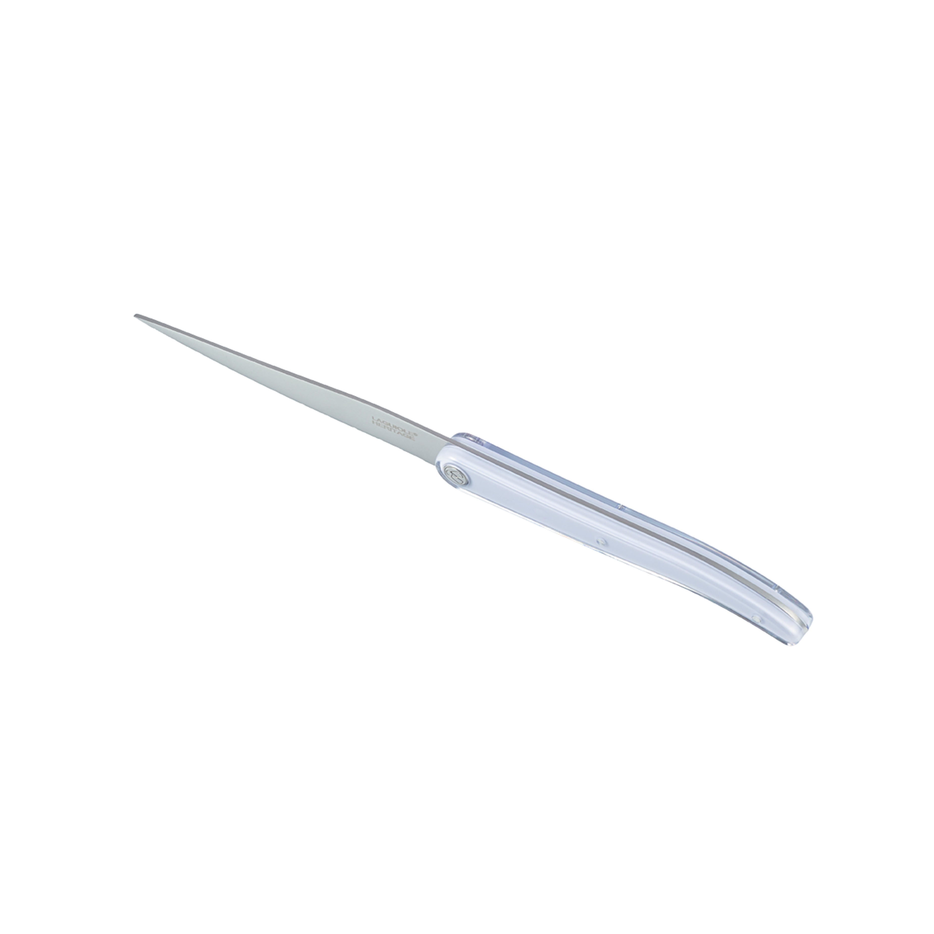Laguiole Sens 6-Piece Steak Knife Set - White handle