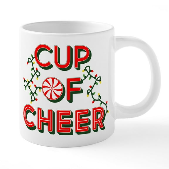 CafePress - Cup Of Cheer - 20 Oz White Ceramic Mega Mug