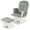 Light gray, variant on GVN Wood Glider and Ottoman Set with Padded Armrests and Detachable Cushion-Light Gray