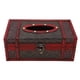 thumbnail image 1 of Caja de pañuelos de madera antigua, cubierta de caja de pañuelos de aspecto Retro, mano de obra exquisita, para el hogar, restaurante, escritorio de oficina, 1 of 8