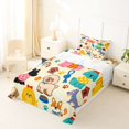 thumbnail image 5 of Homewish Cartoon Pet Dog Twin Sheets,Funny Animal Bedding,Cream,3pcs,1 Fitted Sheet and 1 Pillowcase, 5 of 6