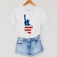 thumbnail image 7 of VKOYWKM 4th of July Shirts for Women Independence Day USA Flag T Shirts Short Sleeve Crew Neck Patriotic Tops American Flag Stars and Stripes Print Tees, 7 of 7