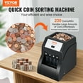 BENTISM Automatic Coin Counting and Sorting Machine, USD Coin Counter Wrapper and Roller, 230