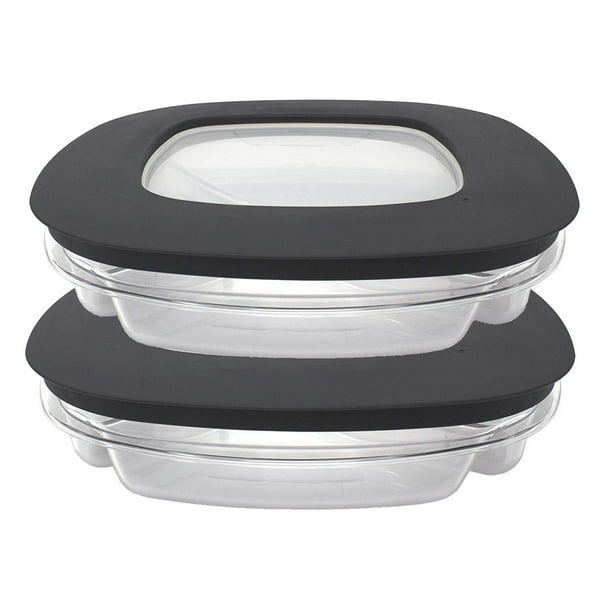 Rubbermaid Premier Crystal Clear & Stain Resistant BPA Free Tritan Plastic 3 Section Food