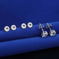 thumbnail image 2 of 14K Gold Screw On Earring Backs,925 Stering Silver Threaded Screw Earring Backs for Diamond Studs,Hypoallergenic Earring ScrewBacks Fit Post Sizes 0032"（3Pair）, 2 of 5