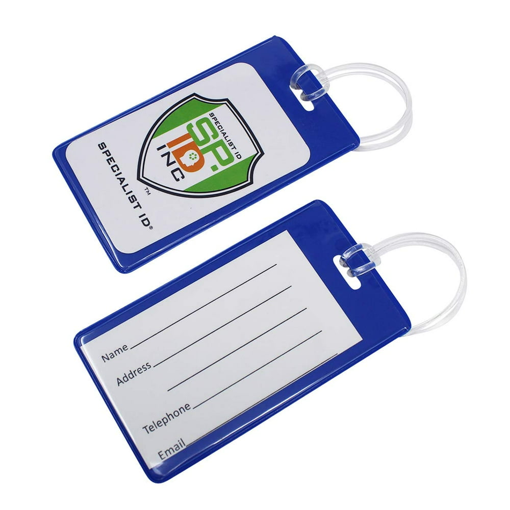 Specialist ID Bulk 100 Pack Backpack ID Luggage Tags for Student