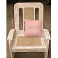thumbnail image 2 of American Landrace Pig Pink Check Fabric Decorative Pillow, 2 of 2