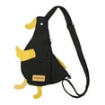 thumbnail image 3 of Bolso de hombro en forma de Bolso de lona Playa Y2K Fanny Pack Bolso bandolera para mujer Negro Yuyangstore Bolso de hombro, 3 of 8