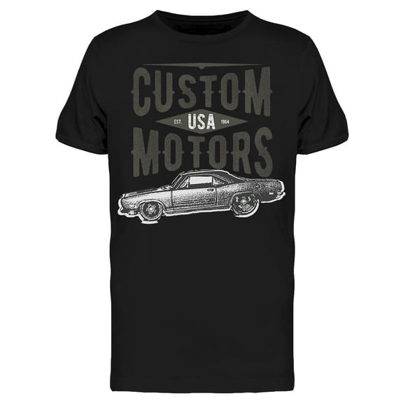 Custom Usa Motors T-Shirt Men -Image by Shutterstock, Male XX-Large