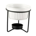 thumbnail image 3 of CoudarTitie Butter Warmer Ceramic Bowl,Cookware,Heater,Boiler,Chocolate Melting Pot Fondue Pot for Chocolate Dessert Fruit Party Supplies black, 3 of 9