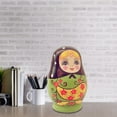 thumbnail image 2 of 5PCS Russian Nesting Dolls Traditional Wooden Handmade Painted Toy Doll Gift Toy, 2 of 8