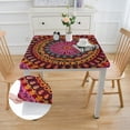 thumbnail image 2 of Acheng Psychedelic Art Square Fitted Tablecloth 100% Polyester Fiber 36*36, 2 of 8