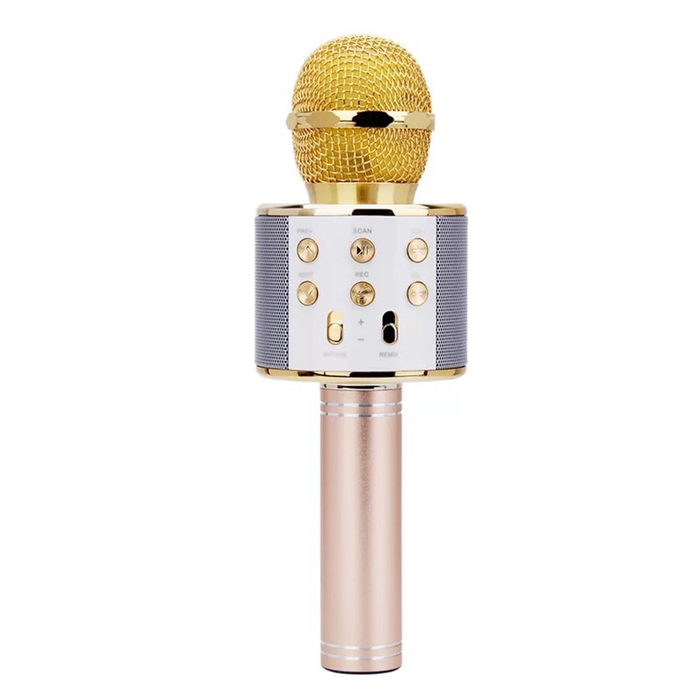 Wireless Bluetooth Karaoke Mikrofon Lautsprecher Handheld Mic KTV Microphone De 