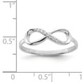thumbnail image 3 of Bague Infini en Argent Sterling 925 Zircon Cubique Cz, 3 of 7