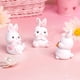 thumbnail image 4 of 4pcs encantadores cifras de conejo cifras de pastel adornos de dibujos animados hornear decoraciones de pastel, 4 of 7