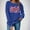 Blue, variant on FDGIU Women's Valentine's Day Sweatshirt - Cute Red Graphic Pullover, Warm & Soft Comfy Holiday Gift