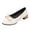 Beige, variant on Summer Women's Casual Pointed Toe Flat Shoes with Rhinestone Bow Detail Low Heel Comfortable Footwear