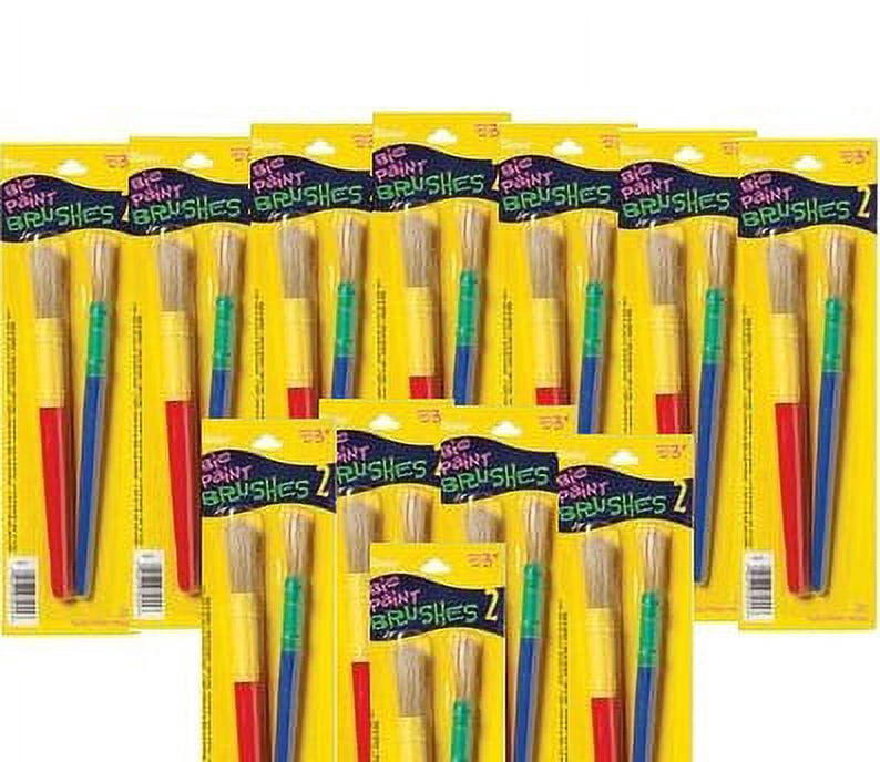 Large Handle Paint Brushes for Children - 288 Bulk Case