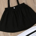 thumbnail image 4 of Toddler Kids Girl Off Shoulder Tops Stripe Pants 2PCS Outfits Clothes Set 1-6 Years, 4 of 5