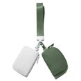 thumbnail image 1 of Llavero Viverte Mini con cremallera en forma de cartera, color blanco y verde, 1 of 7