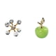 thumbnail image 1 of Esfera De Burbujas Moderna Y Figura Decorativa De Mesa. Escultura Decorativa Para Escritorio, Oficina, Estantería, Sala De Estar, Hogar. Obra De Arte De Cerámica Con Forma De Fruta., 1 of 8