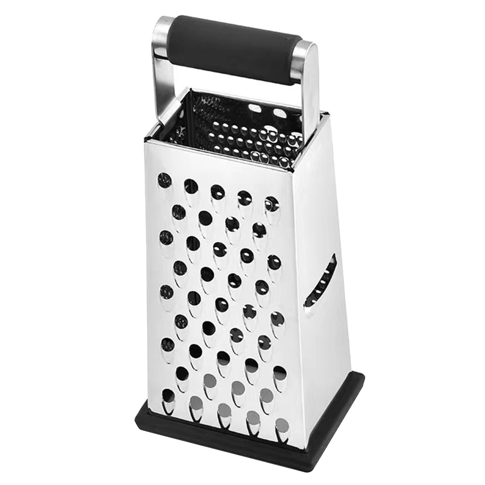 Lomubue Cheese Grater Multifunctional Handle 4 Sides Sharp Laborsaving