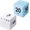 White, Blue, variant on 2 Pieces Cube Productivity Timer Flip Gravity Sensor Flip Countdown Countup Workout Timer Management 1 3 5 10 Minutes and 15 20 30 60 Minutes for Back to School Work Kitchen-White