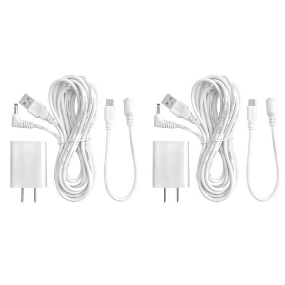 2-Pack Adapter compatible with Ring Stick Up Cam Battery,ndoor/Outdoor Weatherproof 13.1ft