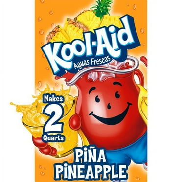 Kool-Aid Drink Mix Pina-Pineapple Unsweetened Artificially Flavored PACK OF 4