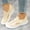 Beige, variant on IEMIEMIEM Orthopedic Casual Shoes for Women Arch Support Sneakers Lightweight Slip on Non Slip Hiking Shoes Knitted Mesh Stretch Comfortable 2026 Foam Shoes White 8.5 Wide