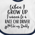 thumbnail image 4 of Inktastic Future Race Car Driver Like Daddy Boys Baby Bib, 4 of 4