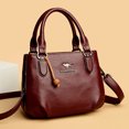 thumbnail image 5 of Bolso bandolera de cuero de vaca para mujer, bolso de hombro de cuero genuino, bolso de lujo de diseñador, bolso cruzado para mujer, 5 of 5