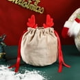 thumbnail image 3 of 10 Pieces Christmas Cloth Gift Bags, Christmas Gift Bags Cloth Bags, Drawstring Christmas Gift Pouch, 3 of 5