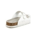 thumbnail image 4 of Unisex Havana Sandal - Cork Footbed with 2 Adjustable Straps White, 4 of 5
