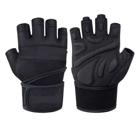 WP Gym Gloves Fitness for Men Women Weight Lifting Body Building Wrist Wrap Training Sport Half Finger Workout Fitness Gloves