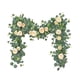 thumbnail image 2 of Guirnalda artificial de 1,8 m con flores, 7 rosas blancas, guirnalda floral para centro de mesa de boda, fiesta, decoración de camino de mesa, 2 of 6