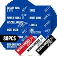 thumbnail image 3 of Oolbox Organization Magnetic Labels - 80 Large Tool Chest Organizer LabelsUS, 3 of 8