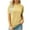 Yellow, variant on Kovlvoll Womens Short Sleeve Tops Summer Eyelet Crew Neck Solid Color Loose Casual Top T-Shirts